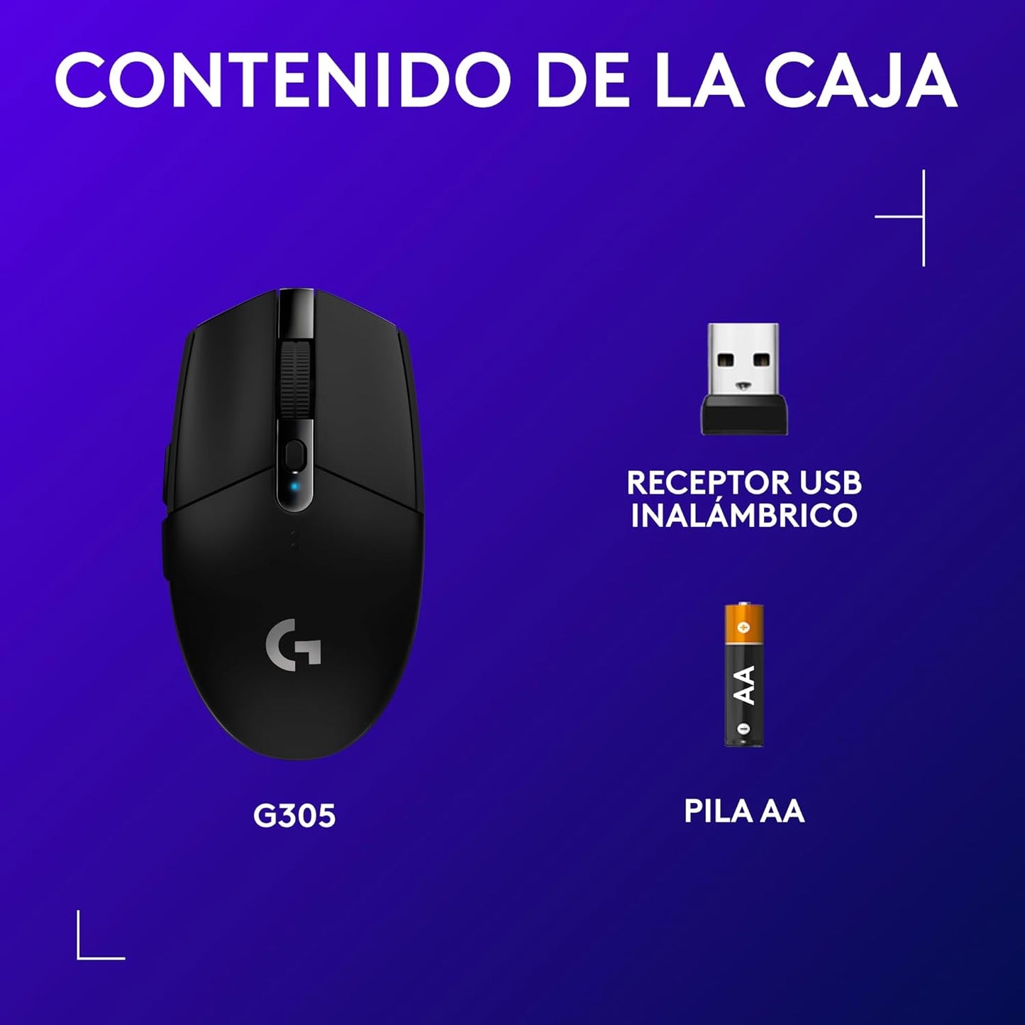 Logitech G305 LIGHTSPEED Ratón Gaming Inalámbrico