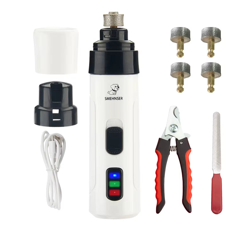 PawsPro - Cortaúñas Eléctrico Recargable para Mascotas
