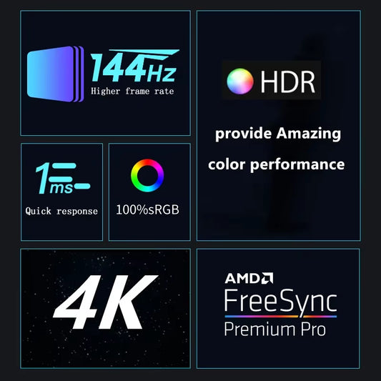 GameVision 32 - Monitor 4K/144Hz IPS 1ms con HDMI 2.1 y FreeSync