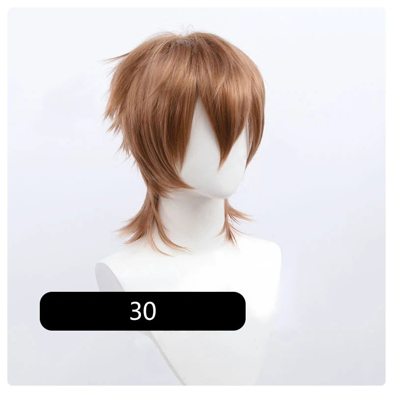 Synthetic Short Wigs Wolf Cut with Bangs