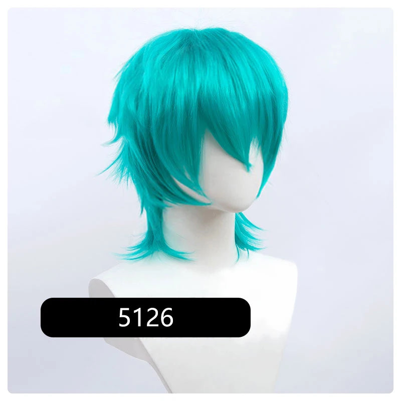 Synthetic Short Wigs Wolf Cut with Bangs