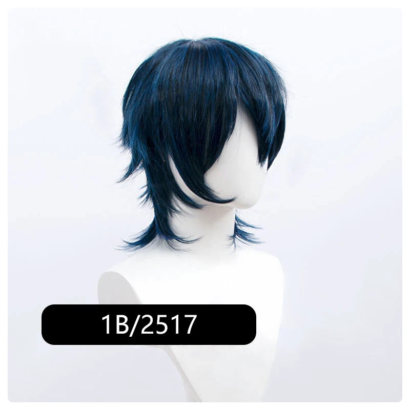Synthetic Short Wigs Wolf Cut with Bangs