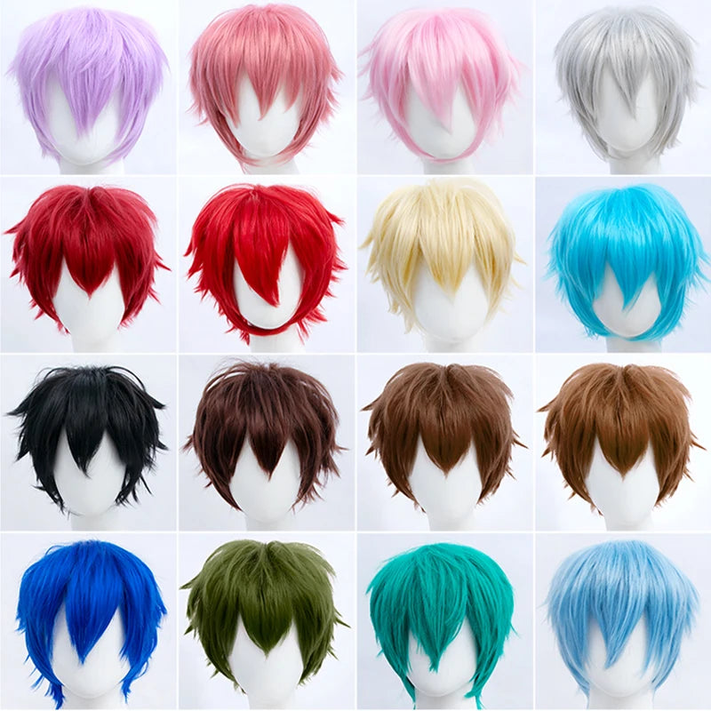 Synthetic Short Wigs Wolf Cut with Bangs