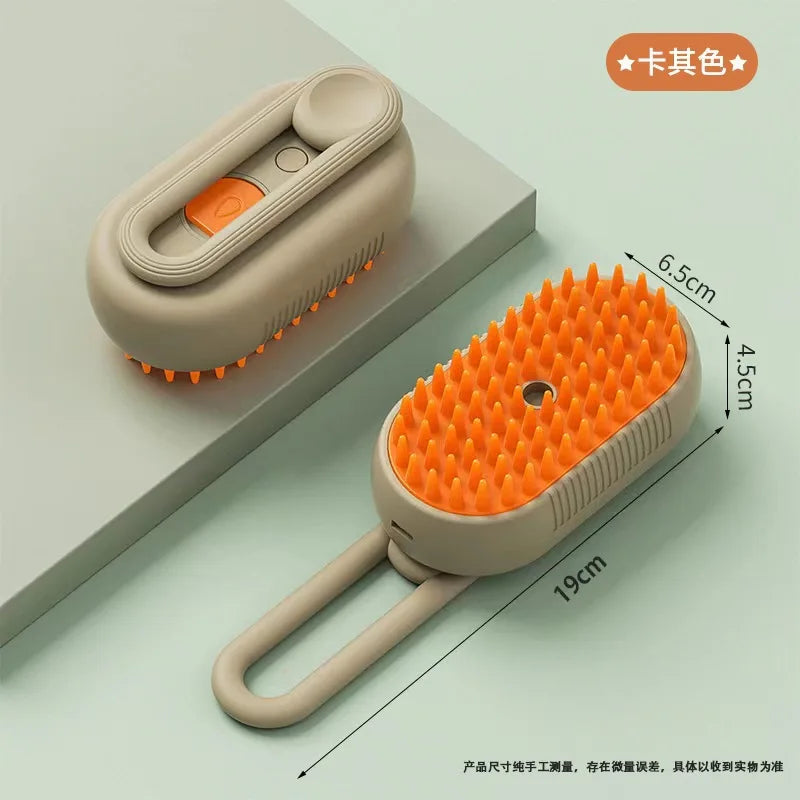 PetSpa Pro 3-in-1 Electric Grooming Brush with Steam & Massage