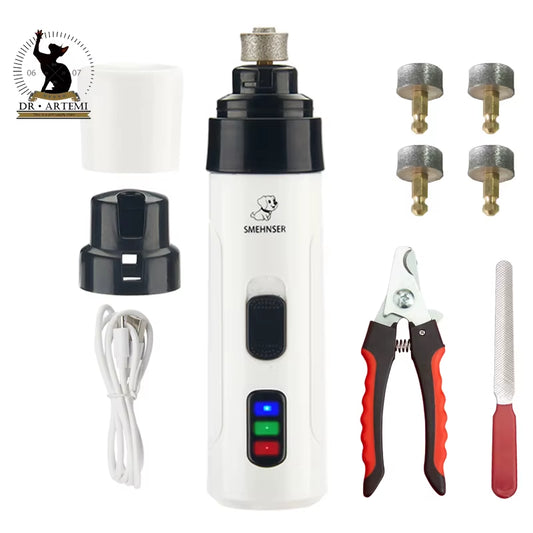 PawsPro - Cortaúñas Eléctrico Recargable para Mascotas