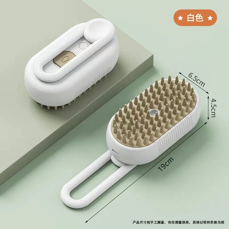 PetSpa Pro 3-in-1 Electric Grooming Brush with Steam & Massage