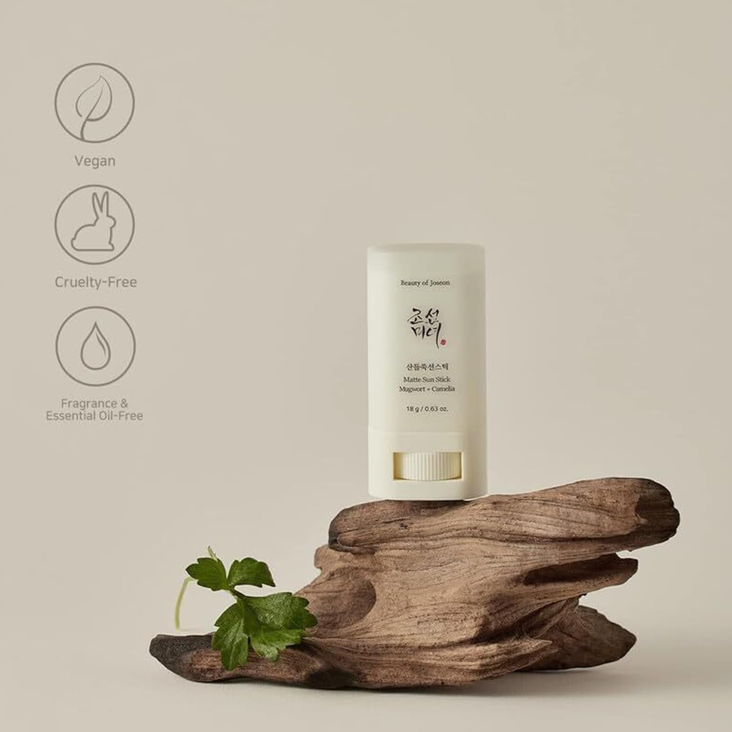 Beauty of Joseon Matte Sun Stick: Mugwort + Camilia (SPF 50+ PA++++)