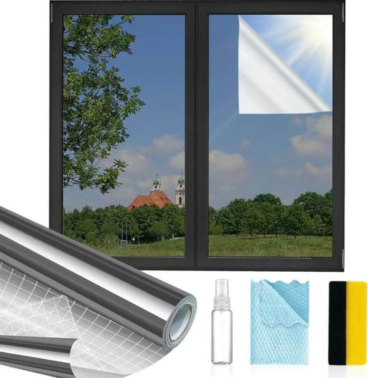 Espejo Reflectante para Uso Diurno en el Hogar Bloqueo del Sol UV, Control del Calor 17.5 X 78.74 Pulgadas