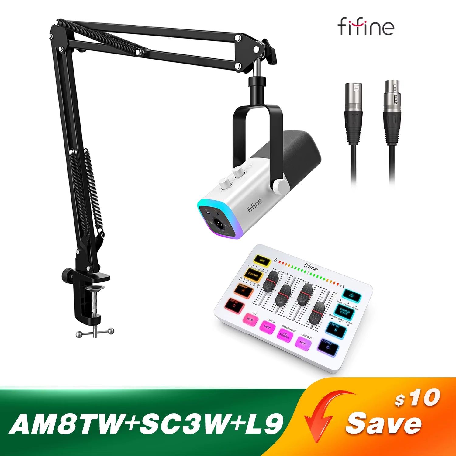 StreamPro Kit - Micrófono + Auriculares + Mezclador para Streaming Profesional