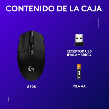 Logitech G305 LIGHTSPEED Ratón Gaming Inalámbrico