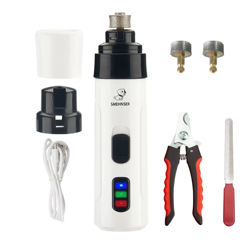 PawsPro - Cortaúñas Eléctrico Recargable para Mascotas