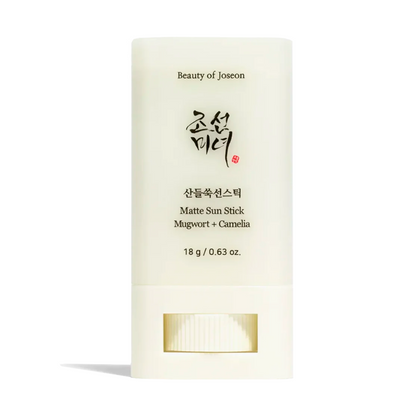 Beauty of Joseon Matte Sun Stick: Mugwort + Camilia (SPF 50+ PA++++)