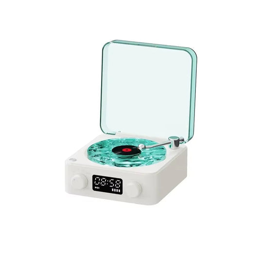 RetroWave - Altavoz giradiscos Bluetooth con RGB y ruido blanco