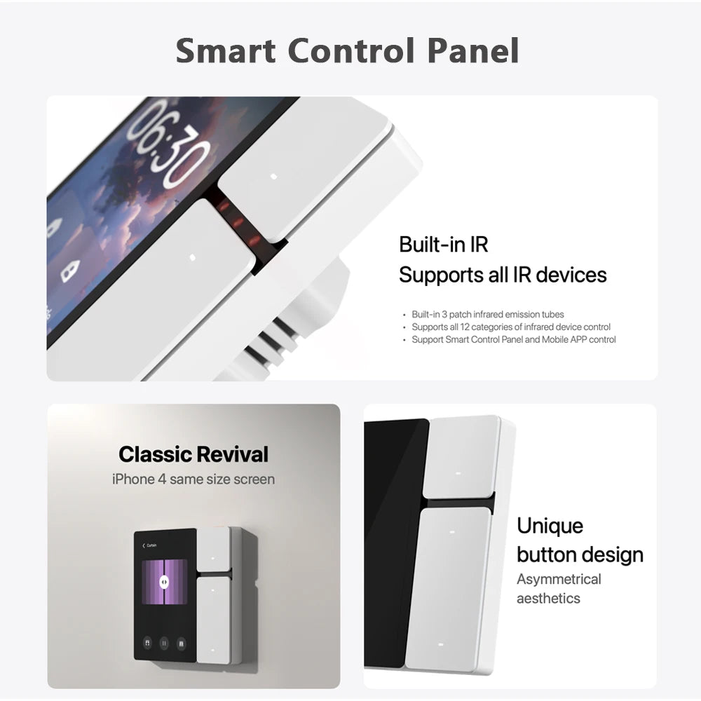 ControlHub 360 - Panel Inteligente WiFi/BLE con 3 Relés y Compatible Tuya