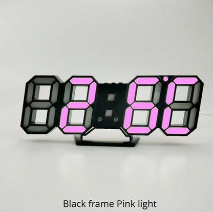 3D LED Reloj de Pared Digital