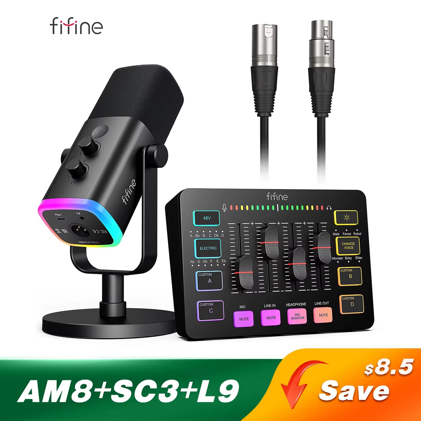 StreamPro Kit - Micrófono + Auriculares + Mezclador para Streaming Profesional