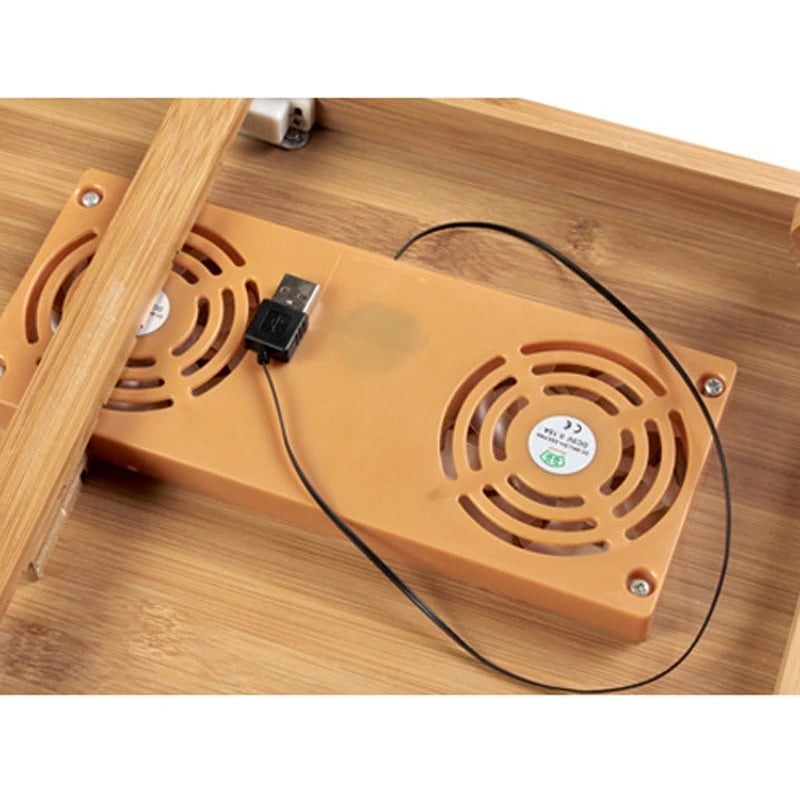 Mesa plegable de bambú para portátil Sofá