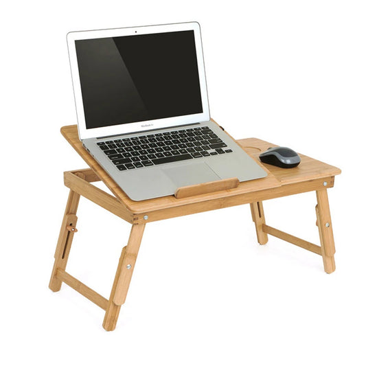 Mesa plegable de bambú para portátil Sofá