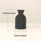 Elegante Jarrón de Plástico Negro - Centro de Mesa Decorativo Boho Chic