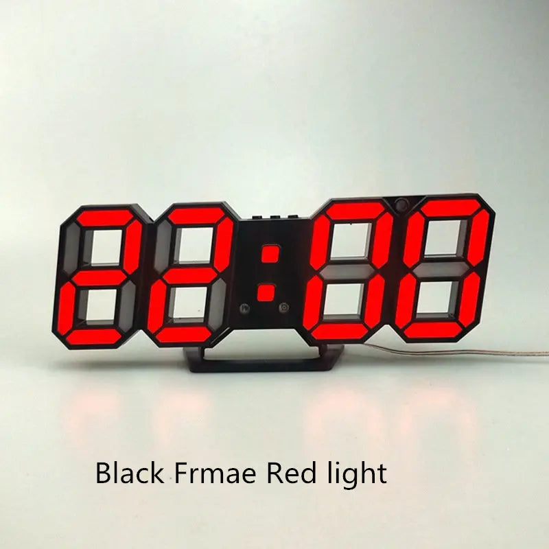 3D LED Reloj de Pared Digital