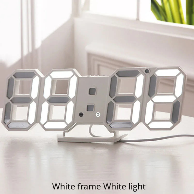 3D LED Reloj de Pared Digital