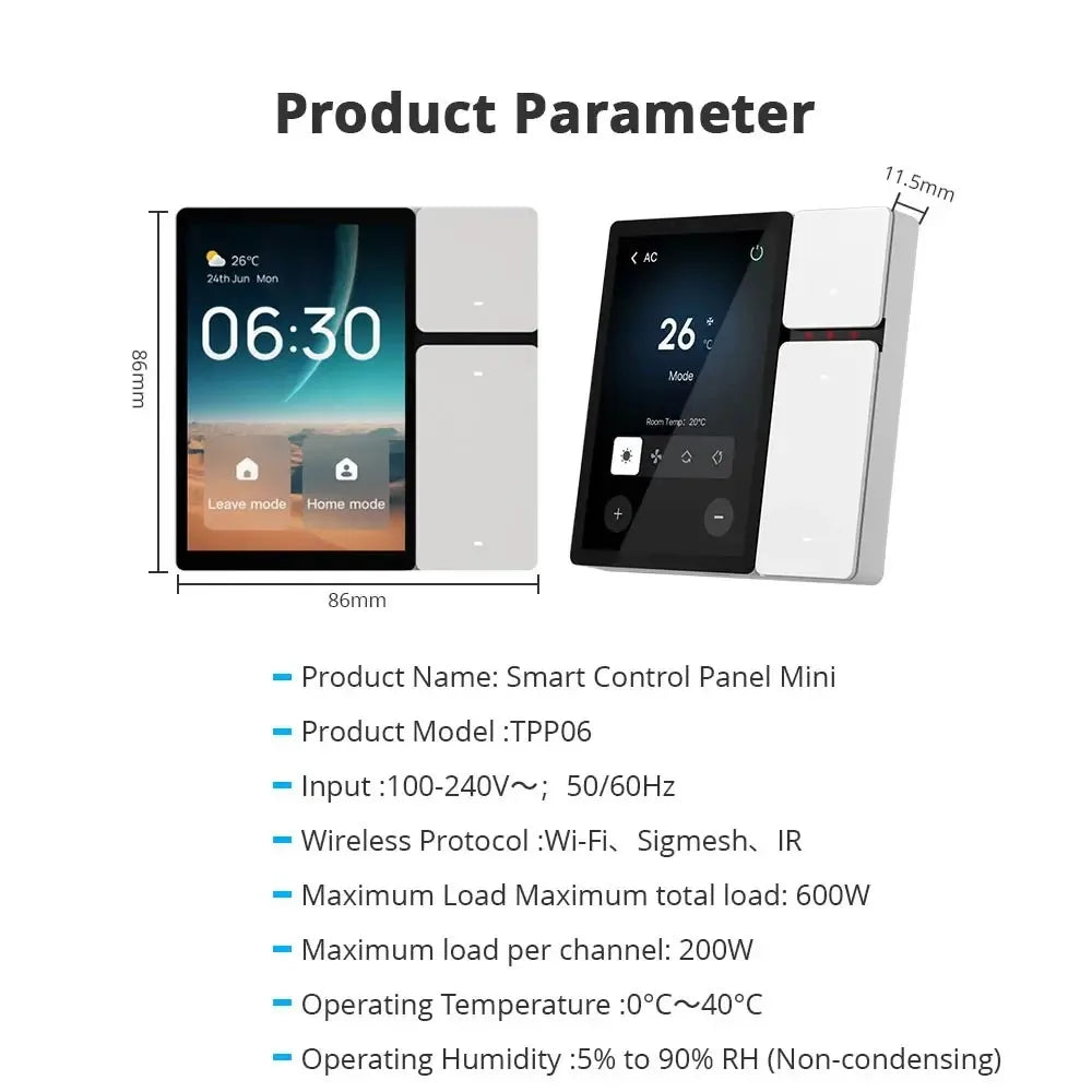 ControlHub 360 - Panel Inteligente WiFi/BLE con 3 Relés y Compatible Tuya
