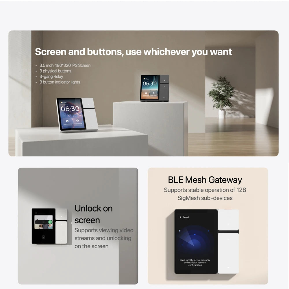 ControlHub 360 - Panel Inteligente WiFi/BLE con 3 Relés y Compatible Tuya