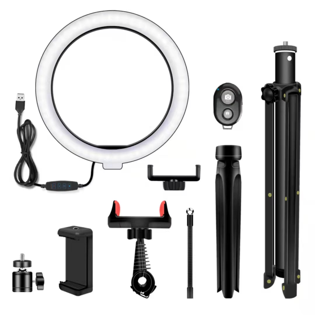 LumiRing Pro - Kit de Iluminación Profesional con Trípode para Redes Sociales
