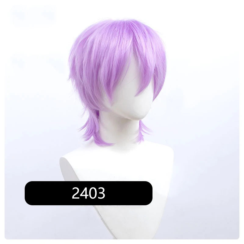 Synthetic Short Wigs Wolf Cut with Bangs