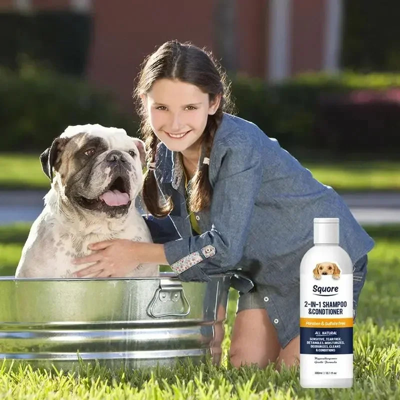 Champú y acondicionador para perros 2 en 1