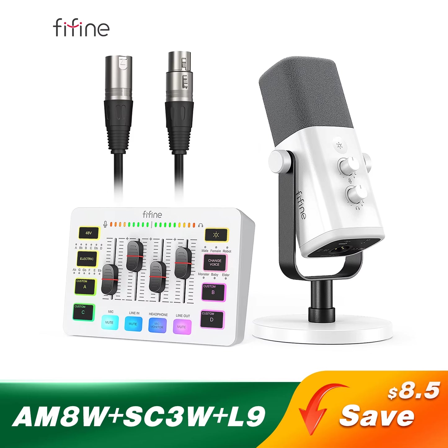 StreamPro Kit - Micrófono + Auriculares + Mezclador para Streaming Profesional