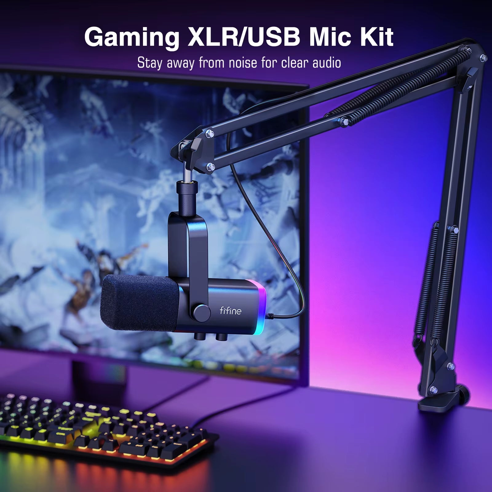 StreamPro Kit - Micrófono + Auriculares + Mezclador para Streaming Profesional