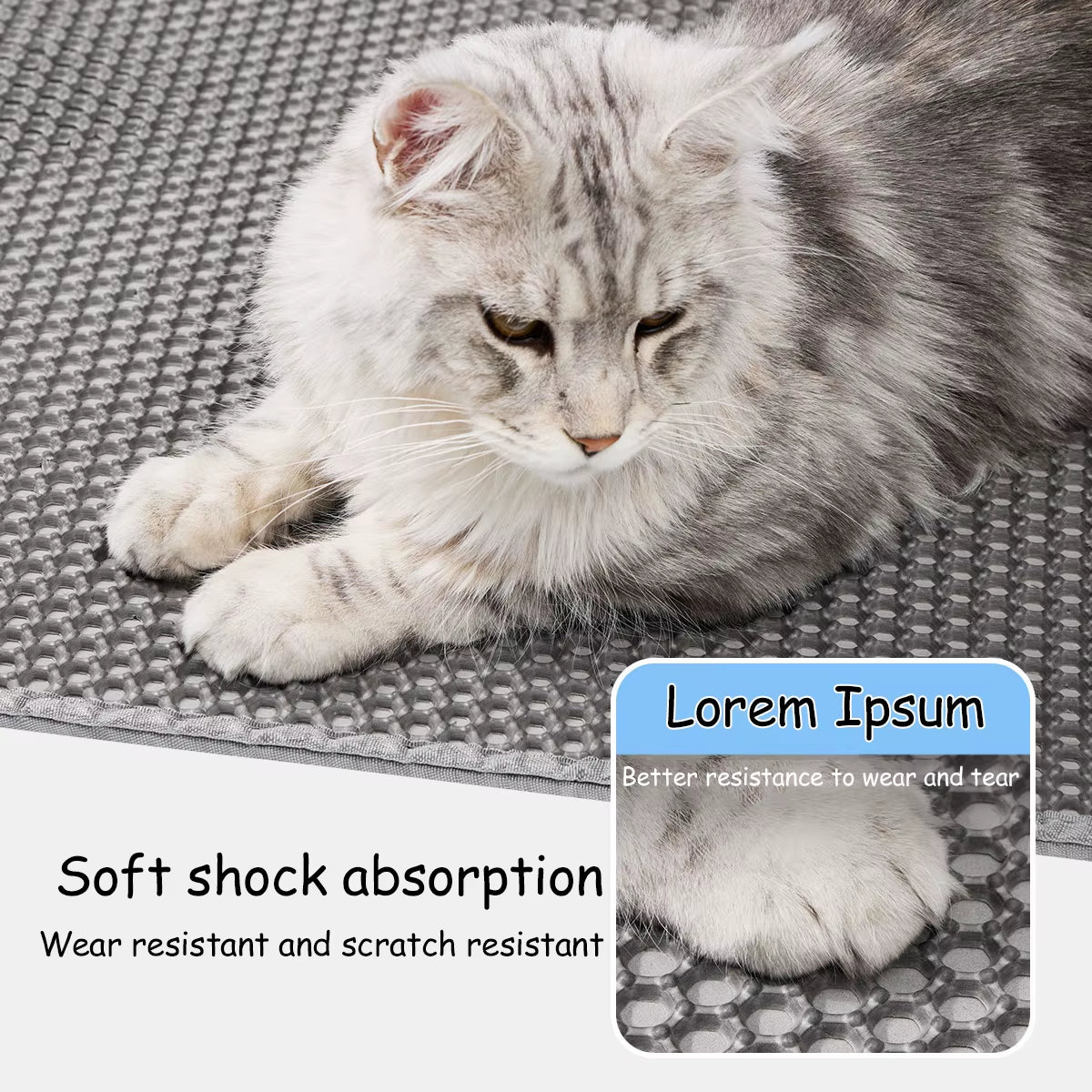 Alfombrilla Doble Capa Impermeable para la Caja de Arena