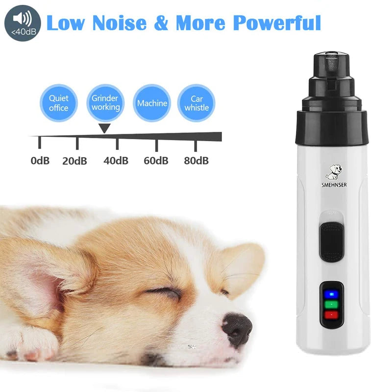 PawsPro - Cortaúñas Eléctrico Recargable para Mascotas
