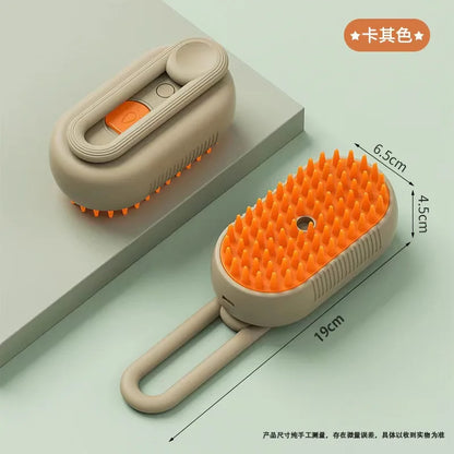 PetSpa Pro 3-in-1 Electric Grooming Brush with Steam & Massage