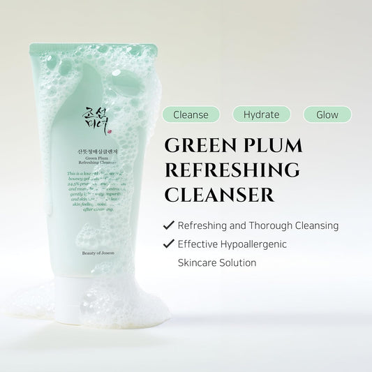 Beauty of Joseon Limpiador Refrescante Green Plum (3.4 Fl Oz, 3.38 Fl.Oz.)