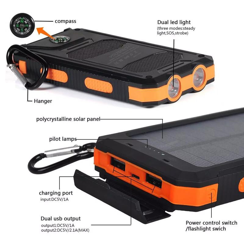 Carga solar portátil para móviles